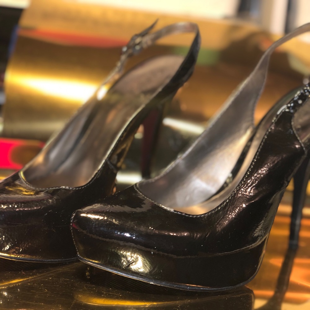 Carlos Santana Black Stilettos